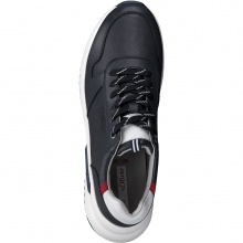 s.Oliver Sneaker 5-13609-38-805 with Soft Foam - Leather - navy blue Men